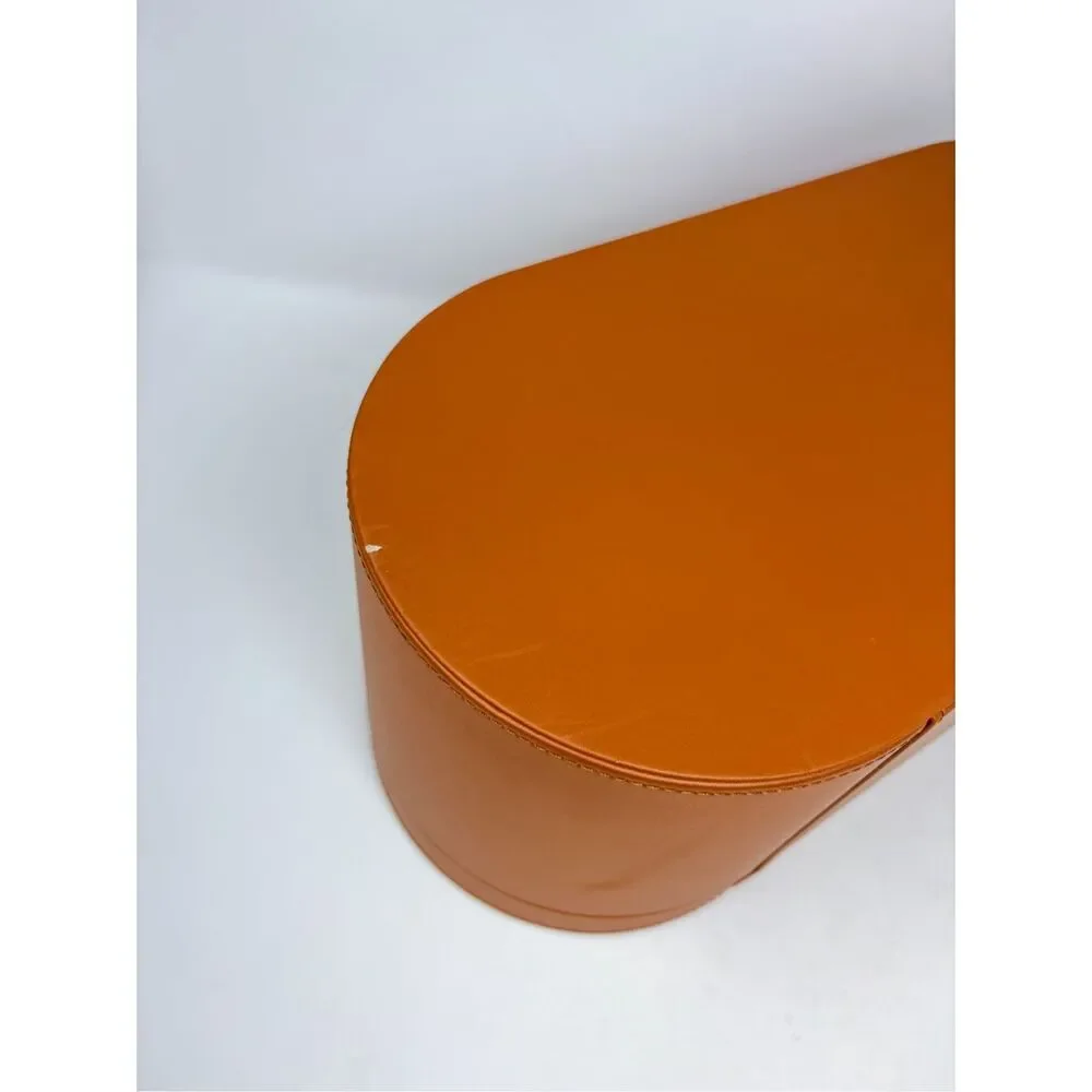 Dyson Airwrap Styler Leather Storage Hard Box Case Only Tan Large